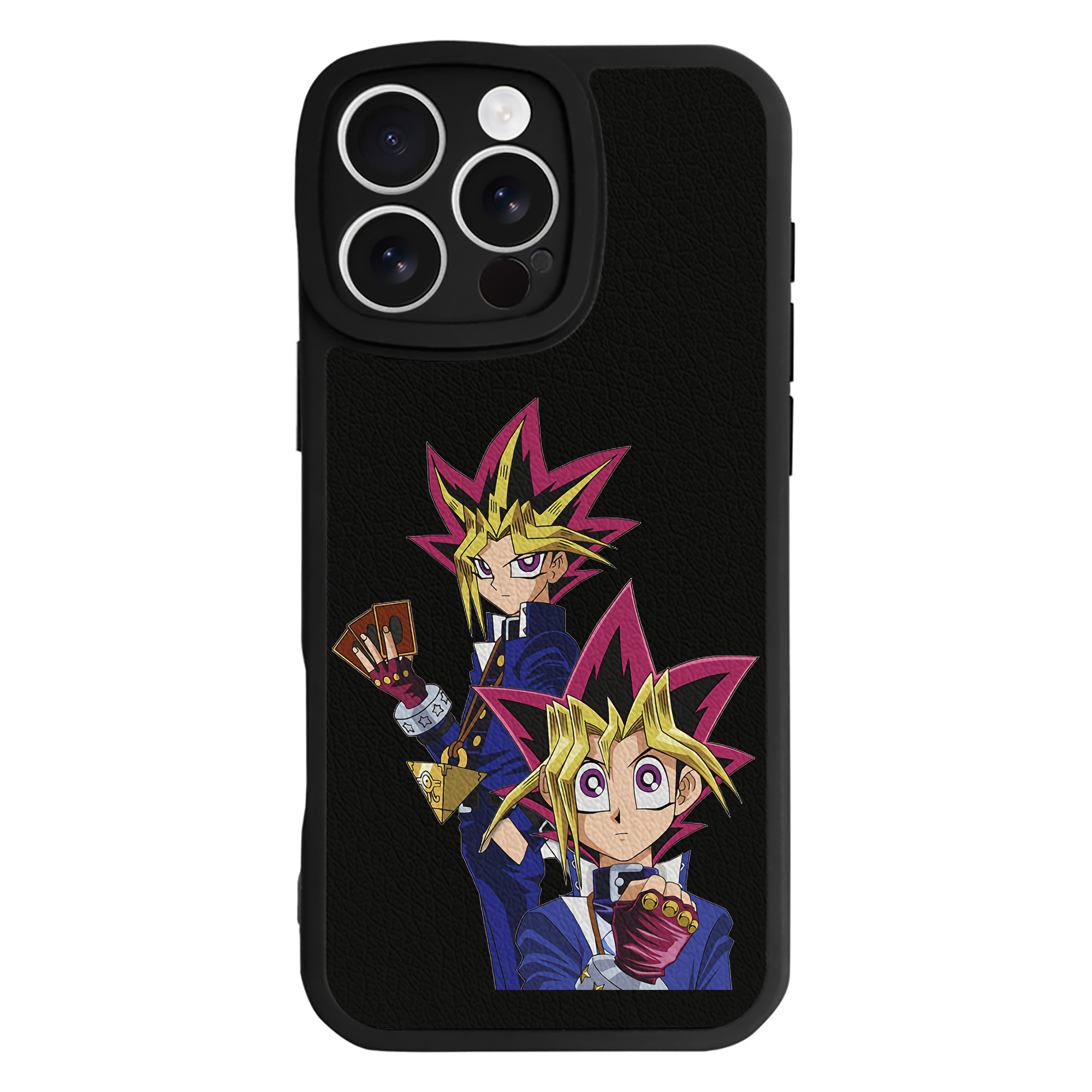 遊☆戯☆王 Yu-Gi-Oh! 【iPhone 16シリーズ対応】シリコンスマホケース（レザー調） 材質：シリコン